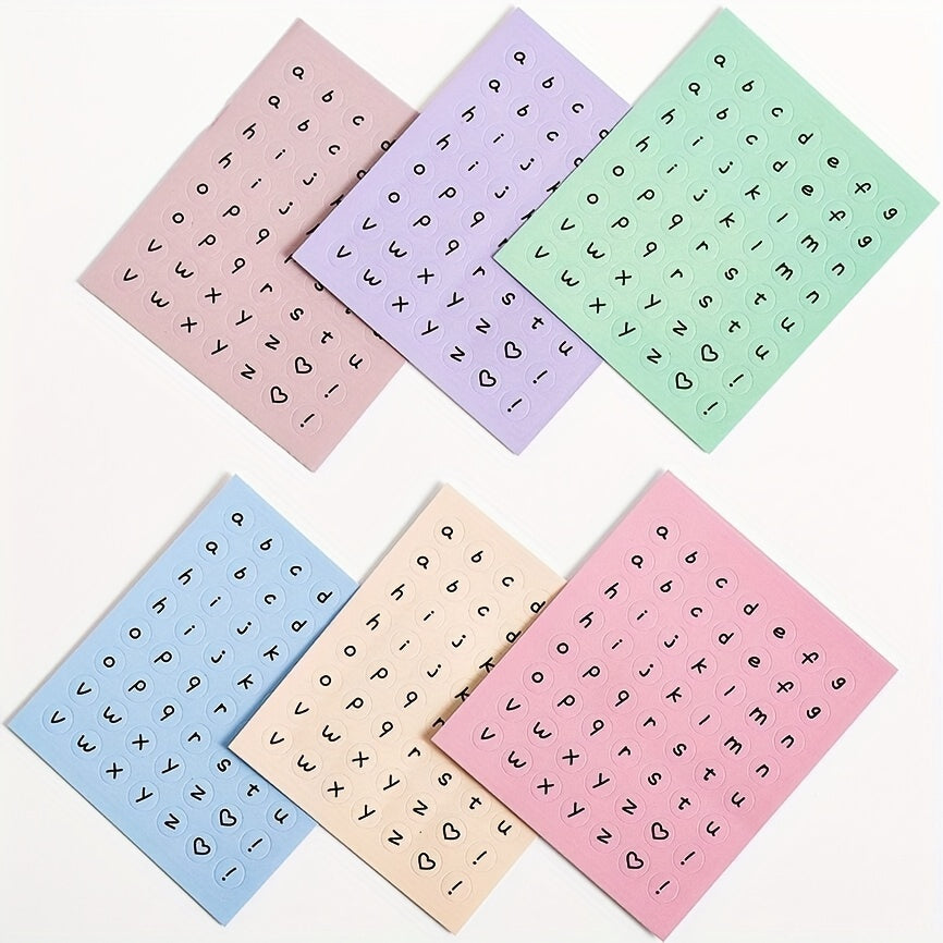 Lowercase Letter Stickers English Alphabet Number Sticker
