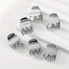 Mini Metallic Hair Claw Style Hair Claw For Side Hair Bang Braids