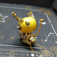Steampunk Snail Metal Model Kit DIY Assembly Toy 100pcs Orange