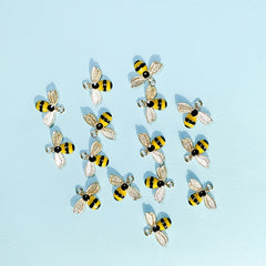 15pcs Alloy Bee DIY Jewelry Accessories Ornaments