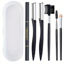 6pcs Stainless Steel Eyebrow Shaving Set Beauty Tools for Beginners