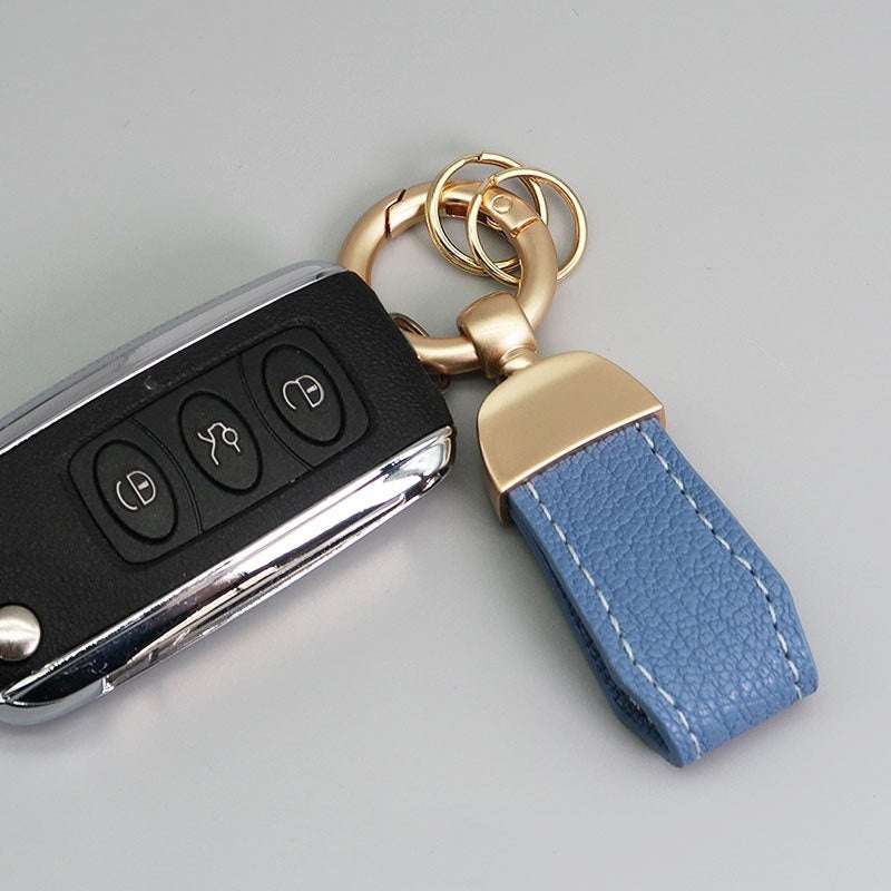 2pcs Leather Car Keychains for Girls, Bags Decorations
