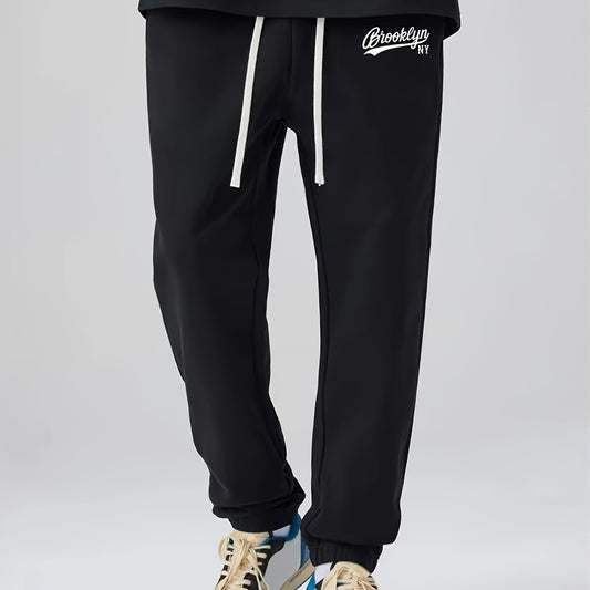 Men's Letter Print Loose Casual Sports Leggings Long Sweatpants