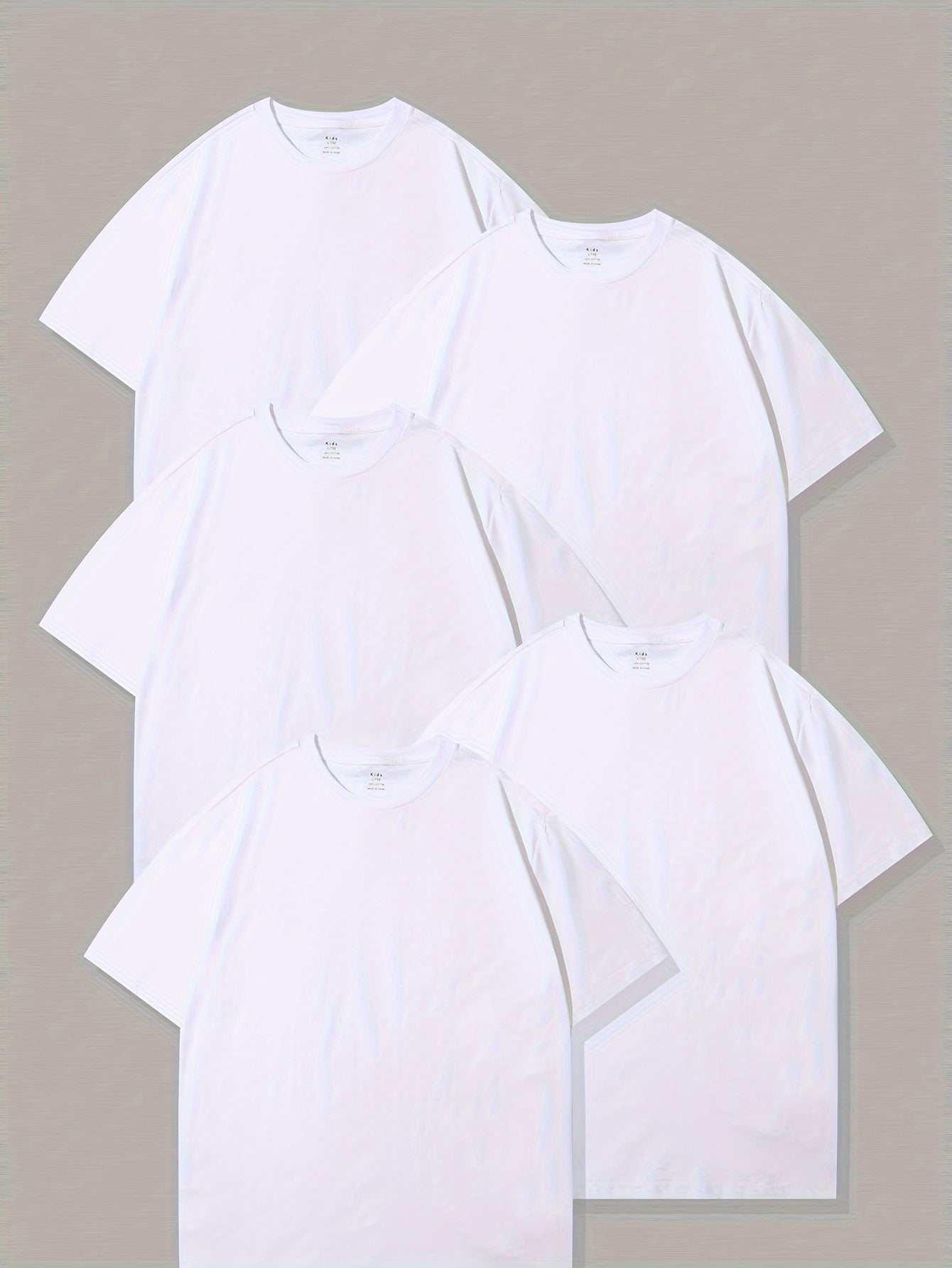 5 Boys' Breathable Cotton T Shirts - Casual Wear or Pajamas