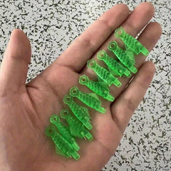 10pcs Auto Needle Threader DIY Sewing Tools Green Fish Threader