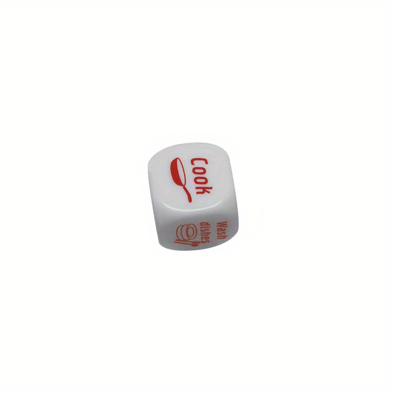 Acrylic Dice Chore Distribution Game Set - Parent Child Interaction