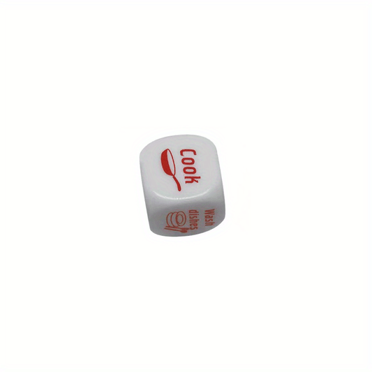 Acrylic Dice Chore Distribution Game Set - Parent Child Interaction