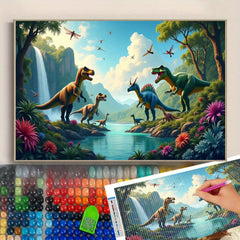 Prehistoric Dino Diamond Art Kit for Adults