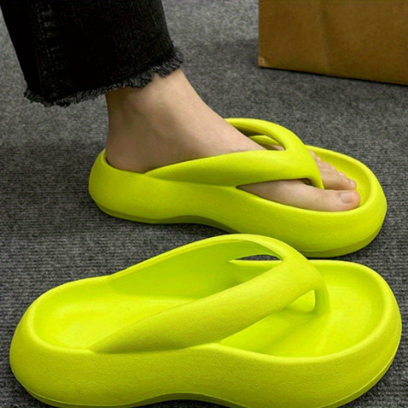 Women's Solid Flip Flops Casual Soft Sole Lightweight Summer Beach Shoes
