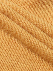  Solid Long Sleeve Crew Neck Sweater