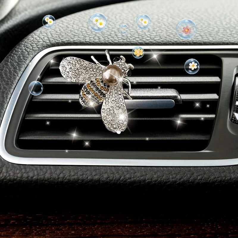 Bee Car Air Freshener Dashboard Outlet Vent Clips Aromatherapy Solid Perfume