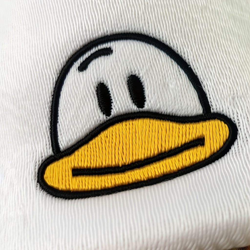 Duck Embroidery Beanie Warm Skull Cap Elastic Knit Hats for Women & Men