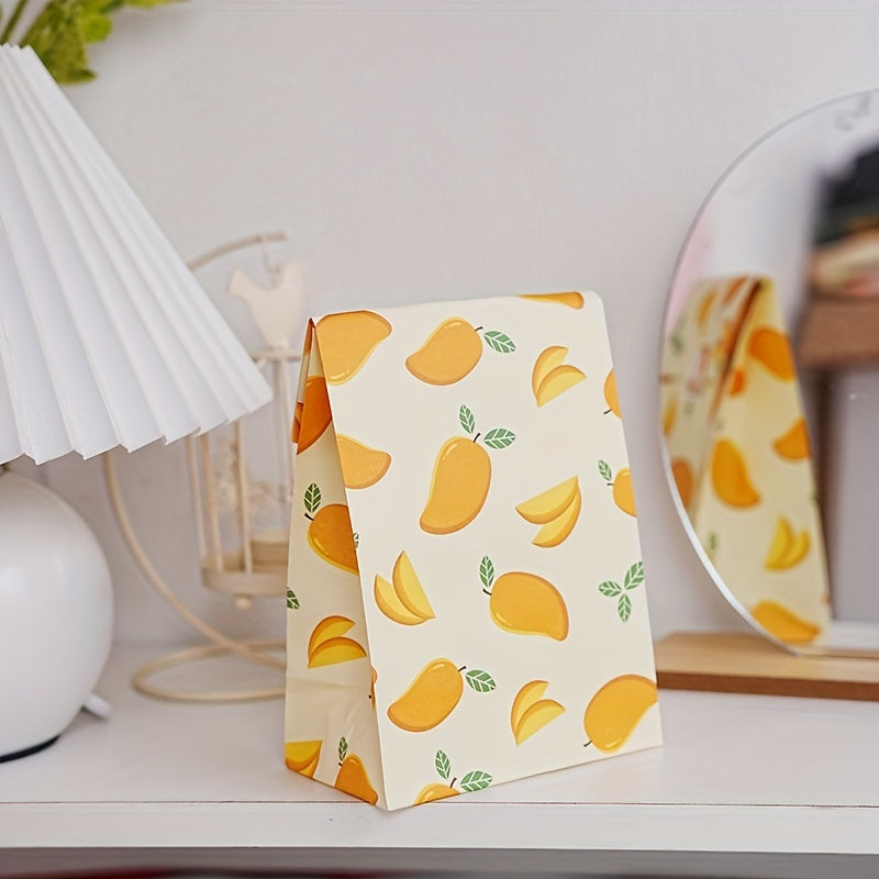Gift Wrapping Bag Floral Design with Mango and Cherry Pattern