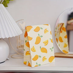 Gift Wrapping Bag Floral Design with Mango and Cherry Pattern