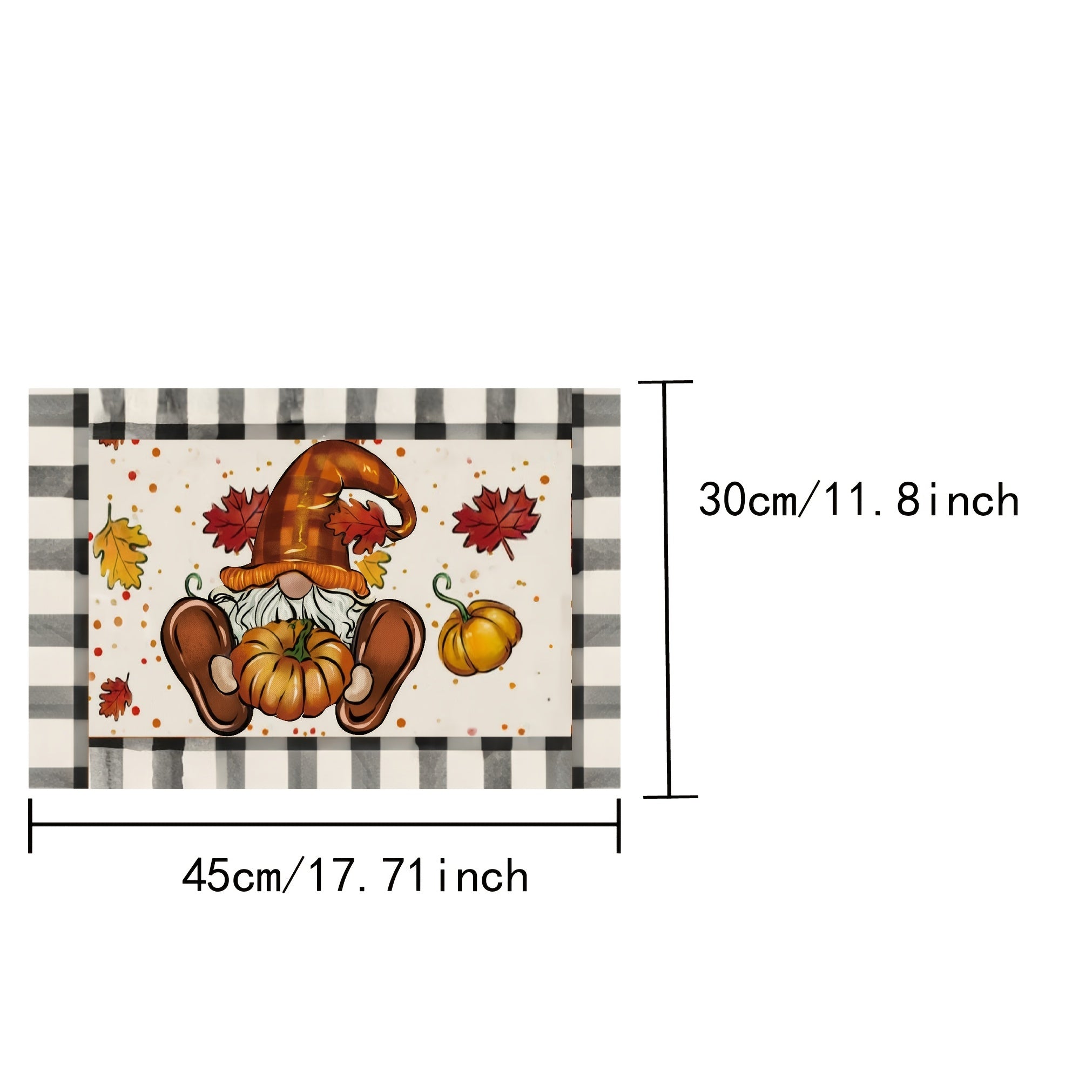 4pcs Halloween/Thanksgiving Pumpkin Placemats Colorful Pvc Mats