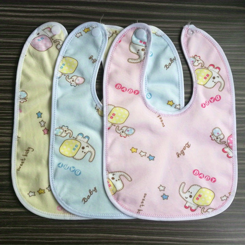 10pcs Baby Cotton Gauze Bibs Infant Boys Girls Burp Cloths