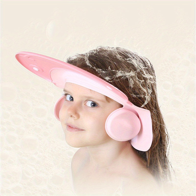 Baby Shower Cap Bathing Cap Adjustable Visor Hat Safe Shampoo