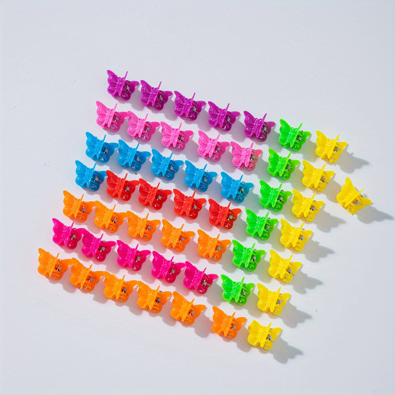 50PCS Butterfly Hair Clips Mini Hair Claw Hair Accessories Girls Women