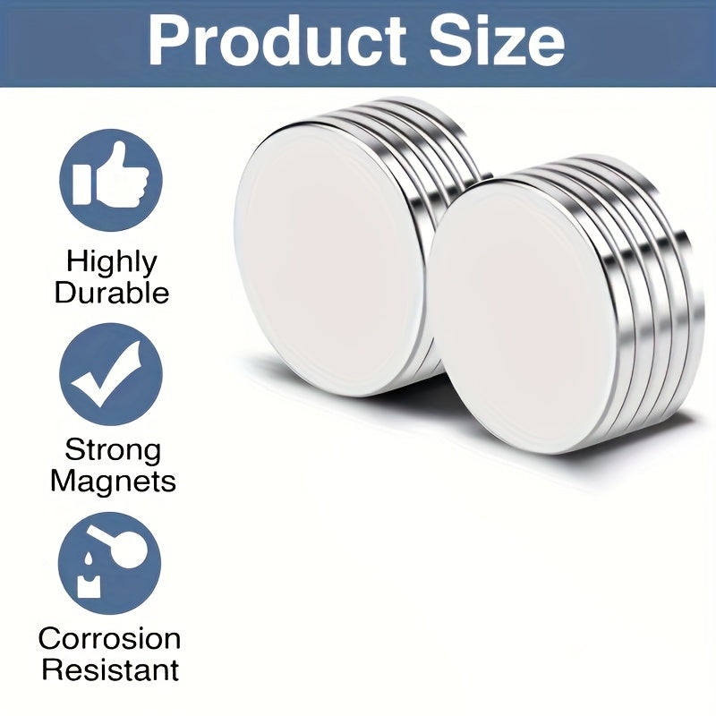30pcs Neodymium Magnets Small Round Refrigerator Magnets For Office Whiteboard