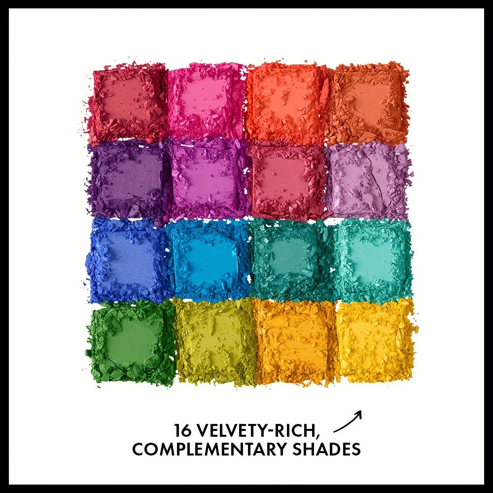 16 Colors Matte Eyeshadow Palette High Pigmented Warm Green Pink