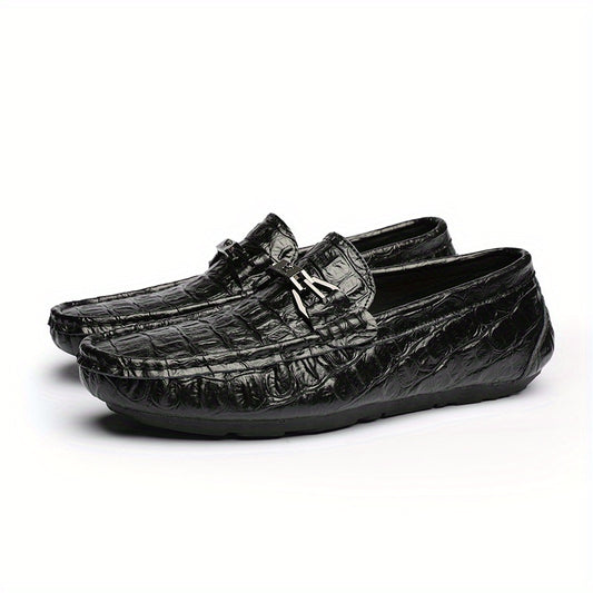 Women's Metal Buckle Flat Loafers Soft Sole Slip On Shoes