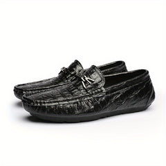 Women's Metal Buckle Flat Loafers Soft Sole Slip On Shoes