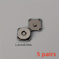 5 Pairs Magnetic Buckle Coat Bag Magnet Buckle DIY Clothing Accessories