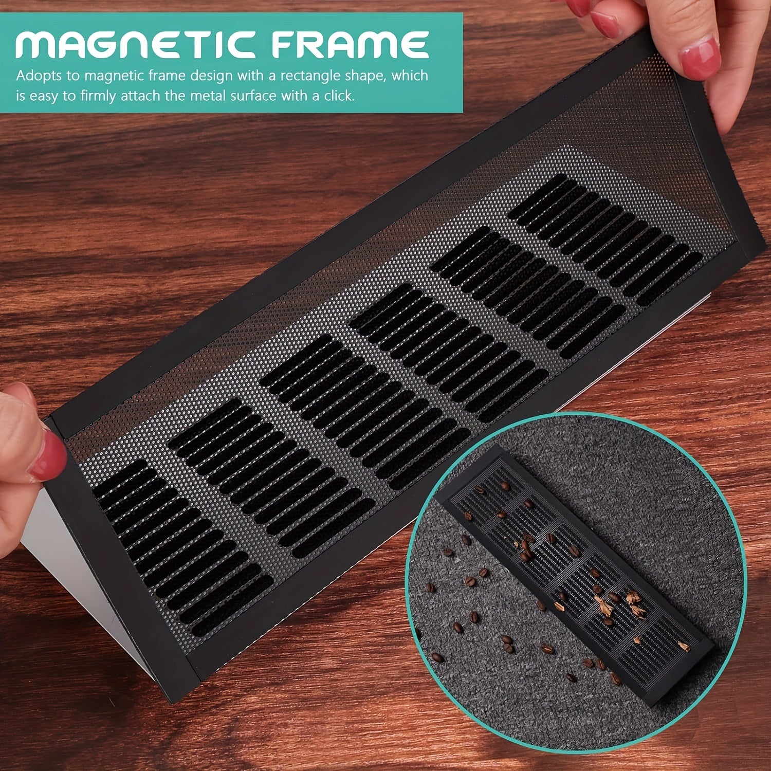 6pcs Magnetic PVC Vent Mesh Floor Cover