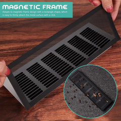6pcs Magnetic PVC Vent Mesh Floor Cover
