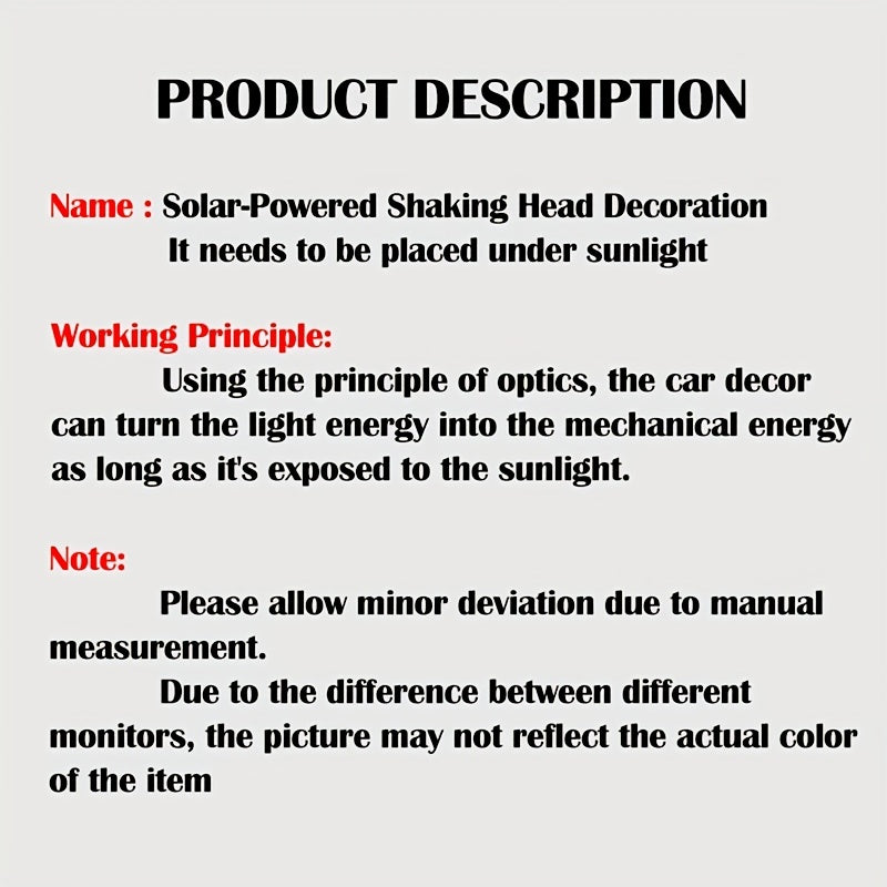 Car Decoration Solar Shaking Head Doll Cat Shape Gift Interior Accessories