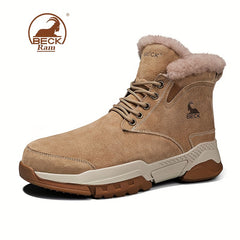 Men's Winter Snow Boots with Fuzzy Lining
