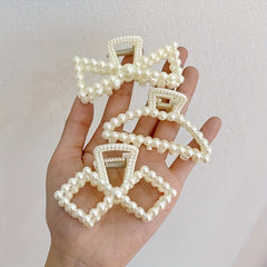 Faux Pearl Hair Pins Geometric Hair Claw Clips