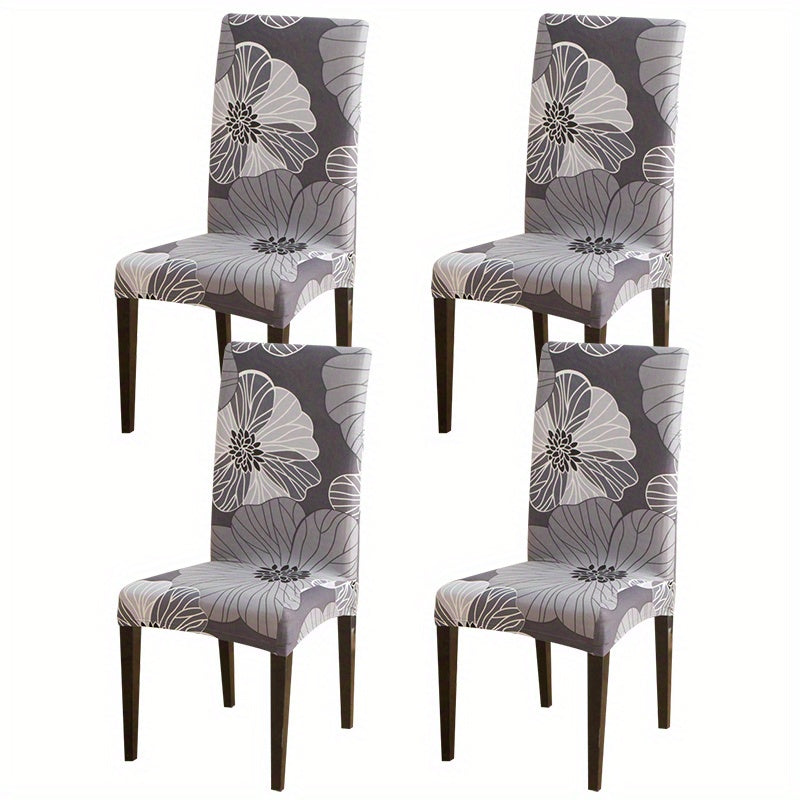 Printed Stretch Dining Chair Slipcover - Chair Protector for Living Room