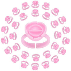 100 pcs Smart Glue Ring Cups for Eyelash Extensions