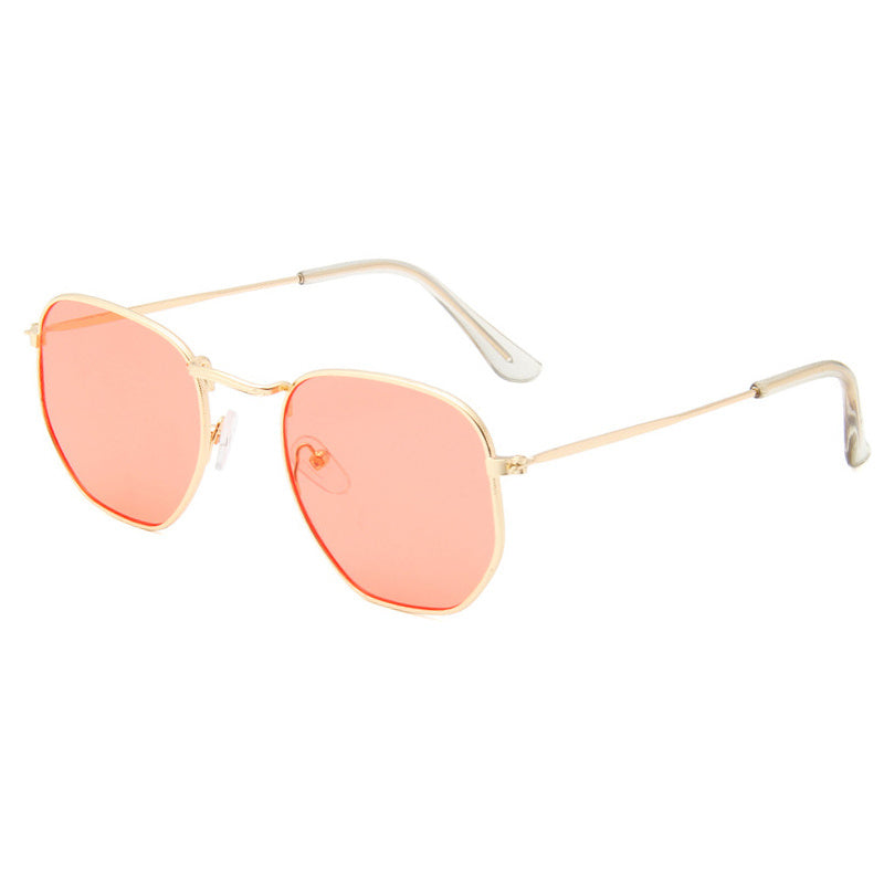 Metal Frame Polygon Sunglasses