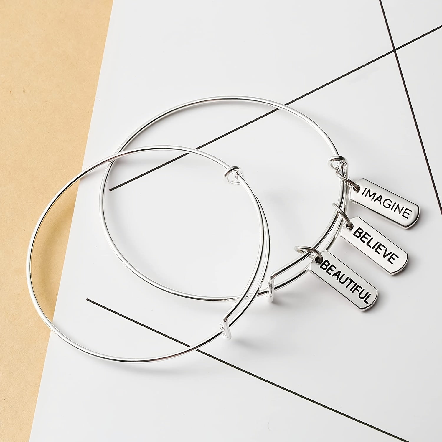 80pcs Word Charms Pendants for DIY Jewelry Making