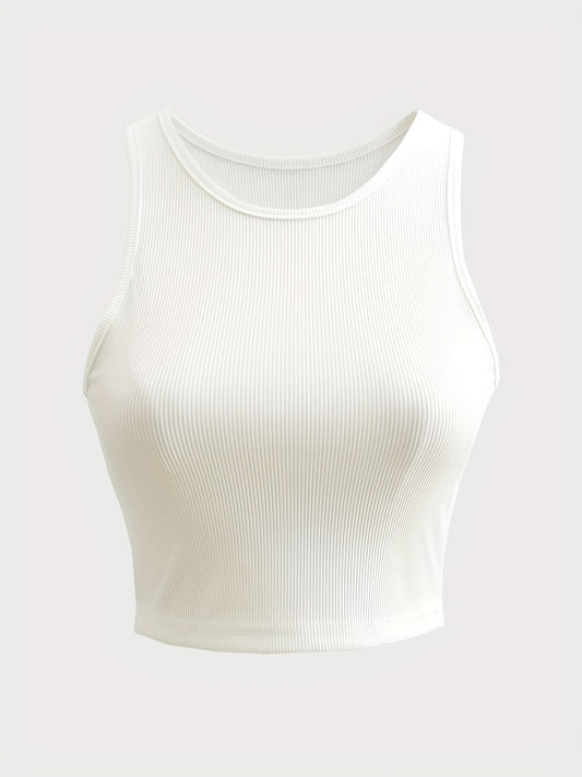 Y2K Sleeveless Crop Tank Top for Summer