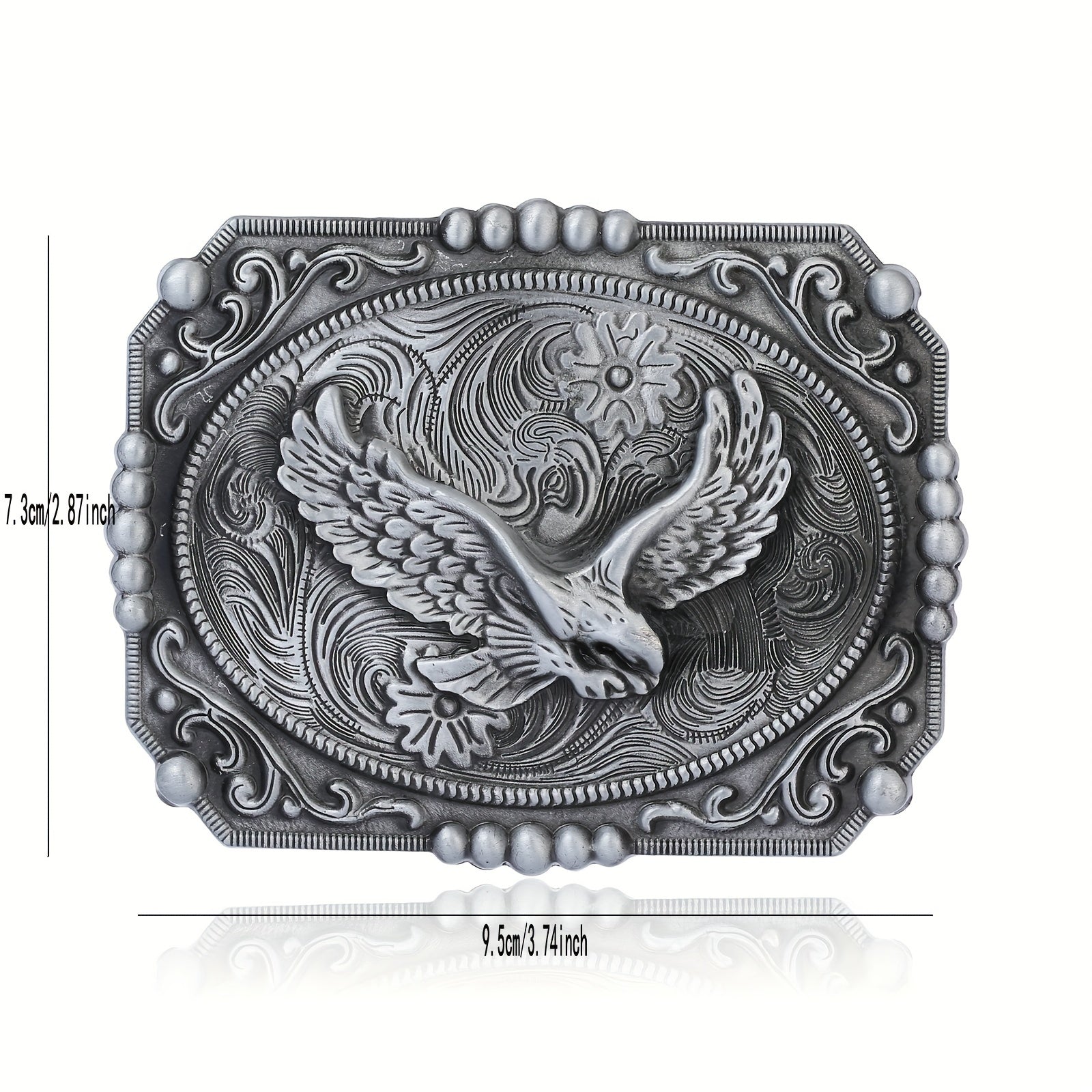 Western Cowboy Belt Buckle Eagle Carved Novelty Belt Accessories