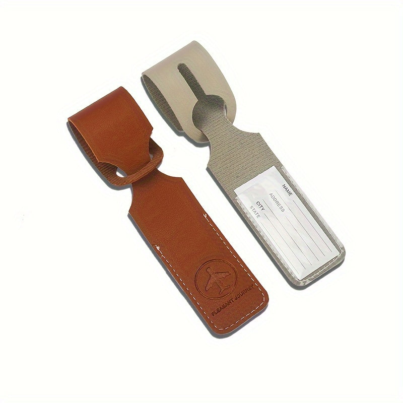 PU Leather Luggage Tag for Suitcases,  Name Tag