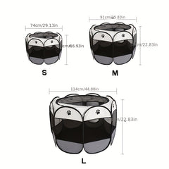 Breathable Mesh Pet Cage For Dogs And Cats Easy Transition Room