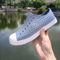 Women's Hollow Out Flat Shoes Round Toe Slip On Shoes