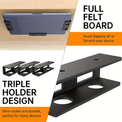 Under Desk Laptop Holder Mount with Screw - Under Table Laptop Mount Bracket