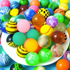 10pcs 25mm Bounce Ball Float Bouncy Ball Jump Ball Colorful Playground