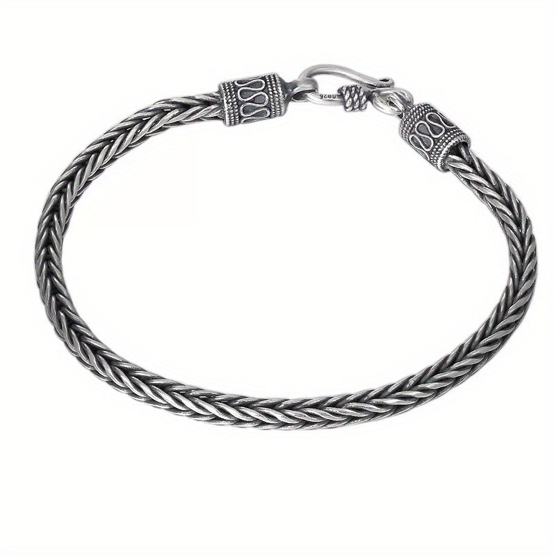Vintage Silver Stainless Steel Men's Bracelet Knight Street Party Jewelry