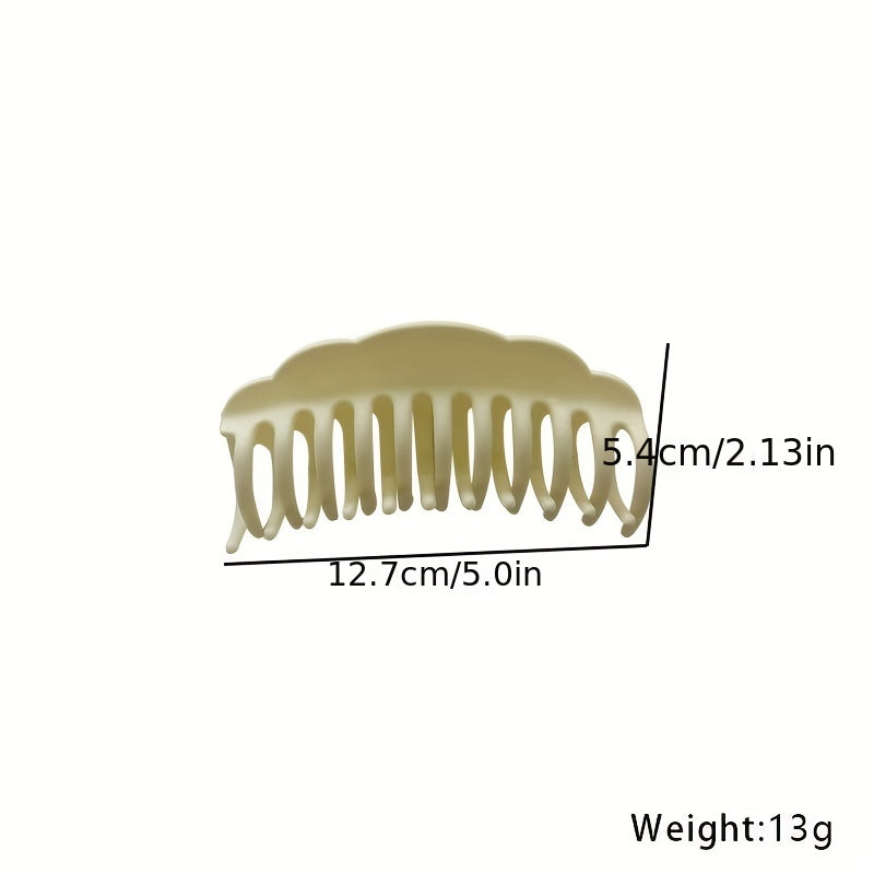 Matte Solid Hair Claw Clip Acrylic Banana Clip Non Slip Jaw Clamp Clip