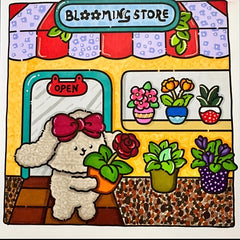 Fuzzy Theme Coloring Book for Adults