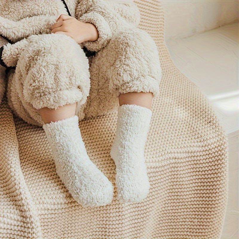 Winter Children's Plush Socks Thick Warm Keeping Socks Non-slip Baby Socks