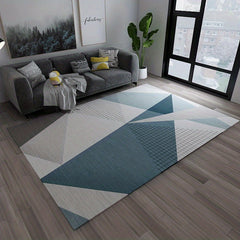 Soft Geometric Area Rug for Living Room, Non-Slip Nordic Carpet