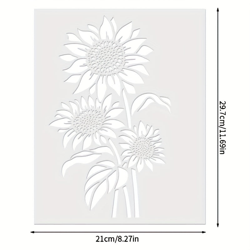 Sunflower Modeling Painting Template 1pc