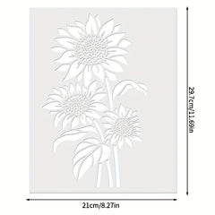 Sunflower Modeling Painting Template 1pc
